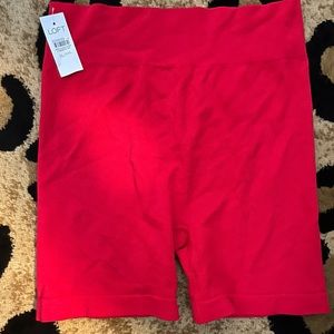 COPY - NWT Size XL/XXL Loft Red High Waist Biker Shorts Ribbed